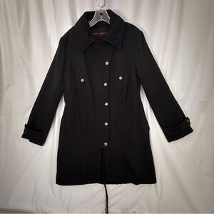 Betsey Johnson Black Trench Coat